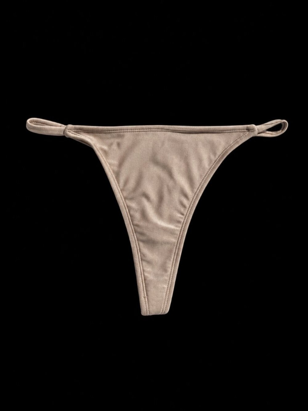 Shade & Shore Women’s Nude Minimal Thong Bikini Bottoms, S